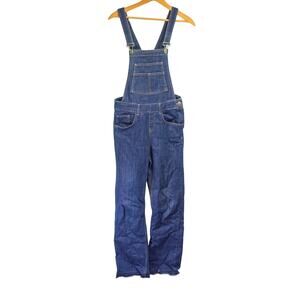 MODA TUTKUSKU X LOVE MY BODY Bib Overalls Raw Edge Hem Size 36 US Womens S